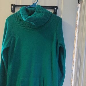 Emerald Green Turtleneck Sweater